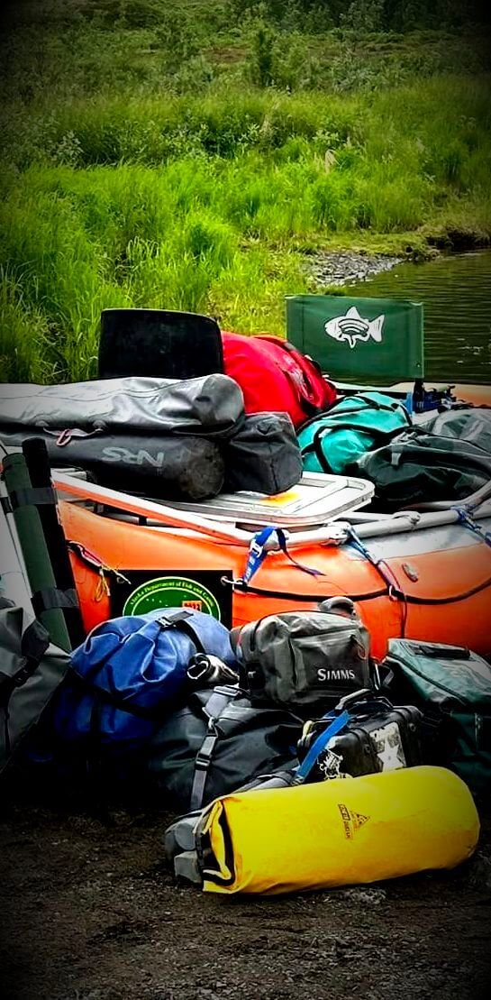 packing for Alaska float trip