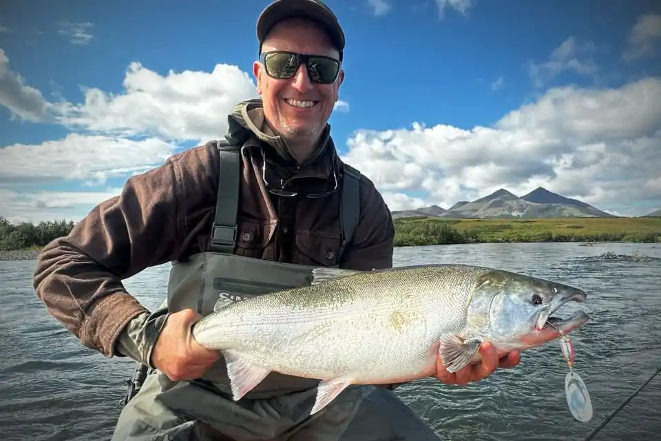 Coho salmon caught of the Goodnews River