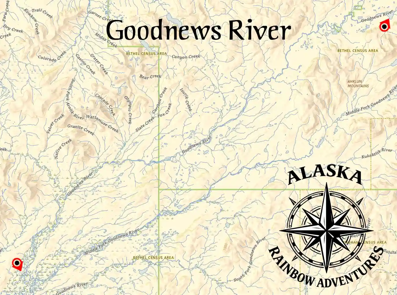 Goodnews River Map