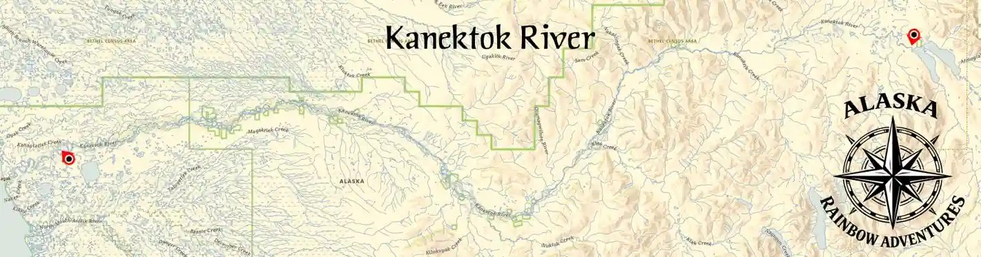 Kanektok River Map